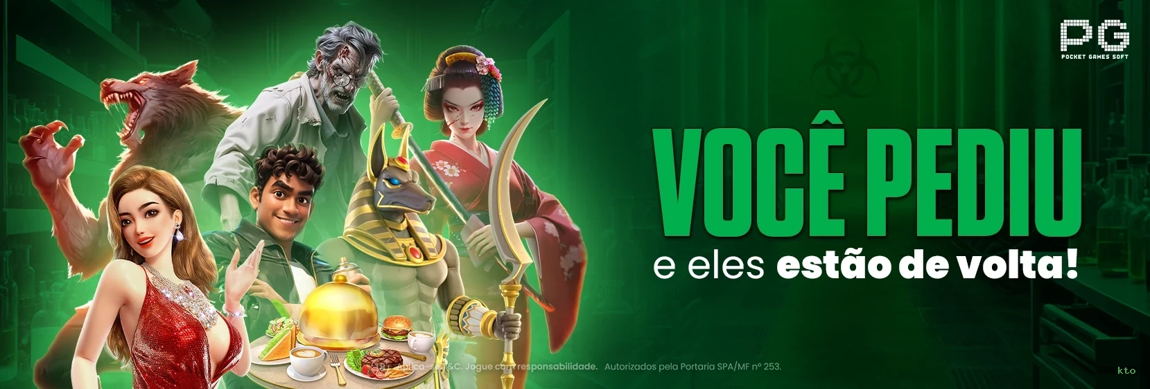 Aplicativo móvel kto para iOS e Android